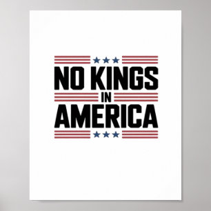 Poster Nenhum Rei na América EUA Estilo Criativo
