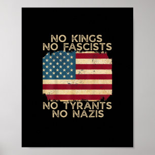 Poster Nenhum Rei na América Nenhum Fascista Nós, o Povo