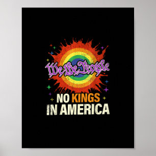 Poster Nenhum Rei na América Nós, o Povo Política Vintage