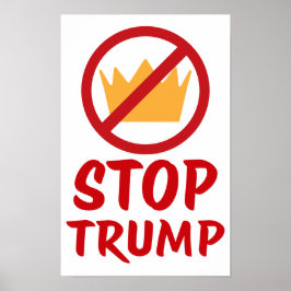 Poster NENHUM REI PARE TRUMP Anti-Trump | RYW | Protesto
