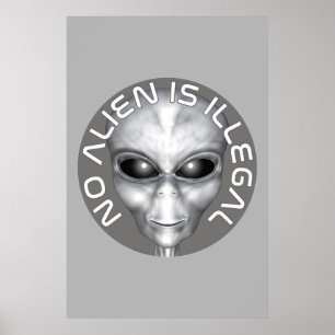 Póster Nenhuma alienígena é ilegal