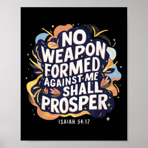 Poster Nenhuma Arma Formada Contra Mim Deve Prospe Cristã