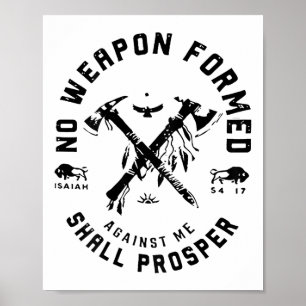 Poster Nenhuma Arma Formada Contra Mim Prosperará _1
