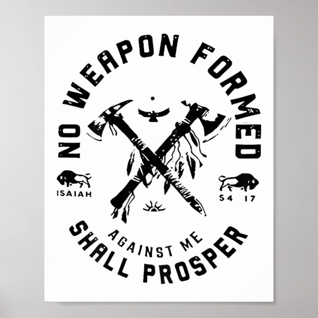 Poster Nenhuma Arma Formada Contra Mim Prosperará _1 (Frente)