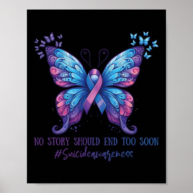 Poster Nenhuma História Deve Acabar Logo Com O Suicídio M (Frente)
