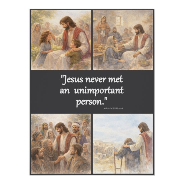Póster Nenhuma pessoa sem importância (Frente)