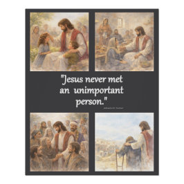 Póster Nenhuma pessoa sem importância