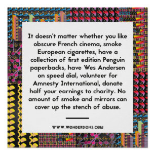 Póster Nenhuma quantidade de lata legal para cobrir acima