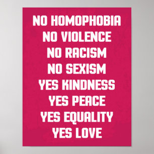 Poster Nenhumas citações da homofobia