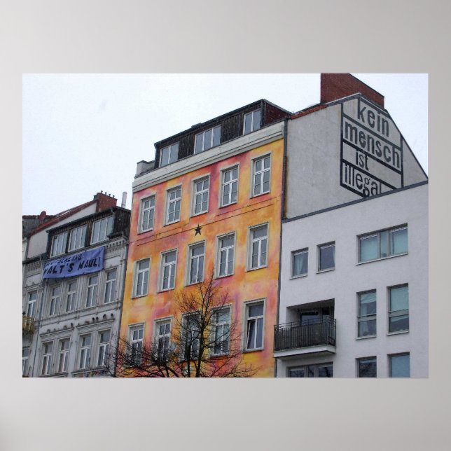 Póster Nenhumas pessoas são ilegalmente! (Hamburgo) (Frente)