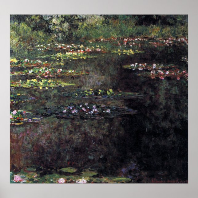 Póster Nenúfares de Claude Monet, Arte Fino Antigo (Frente)