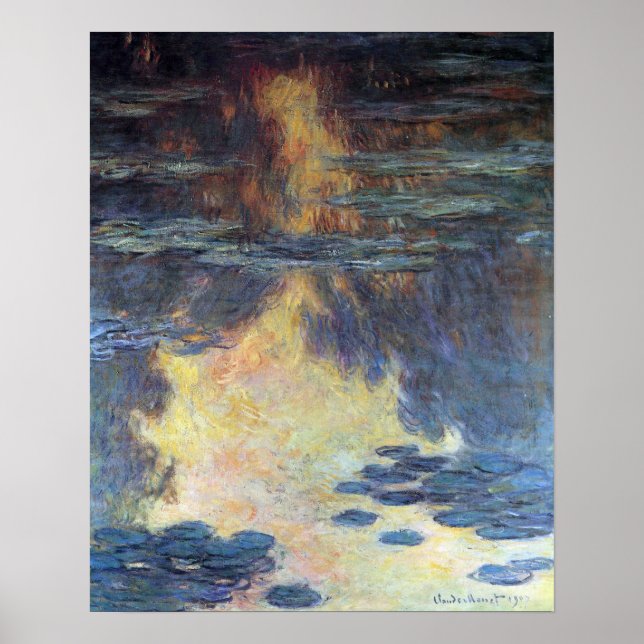 Poster Nenúfares de Claude Monet, Impressionismo Antigo (Frente)