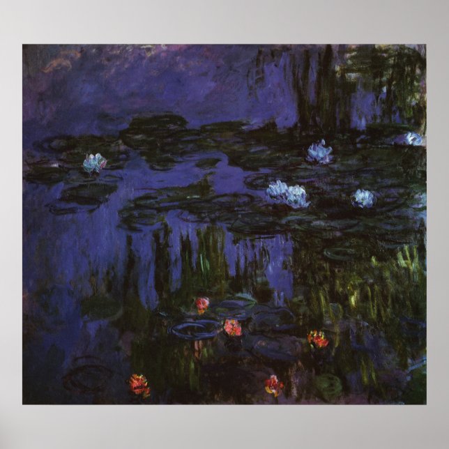 Poster Nenúfares de Claude Monet, Impressionismo Antigo (Frente)