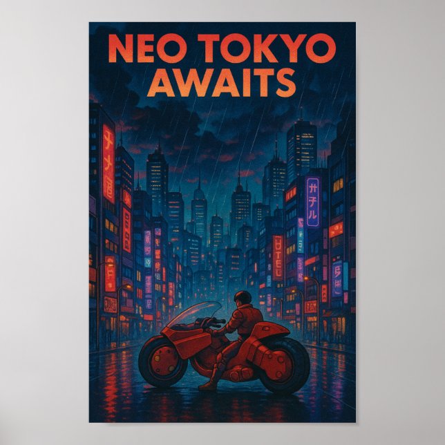 Poster Neo-Tóquio Aguarda (Frente)