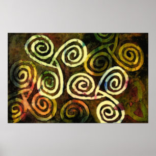 Poster Neolítico da arte da caverna