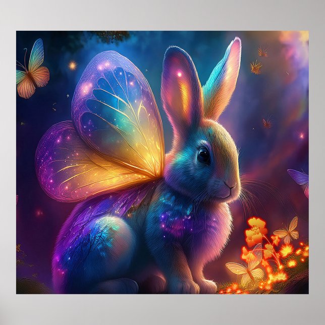 Poster Neon Bunny (Frente)