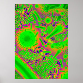 Póster Neon Dicroic Psychedelic