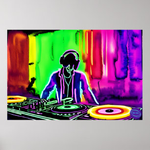 POSTER NEON DJ