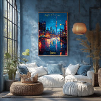 Neon Dreams of Tokyo - Shimmering City Refletions