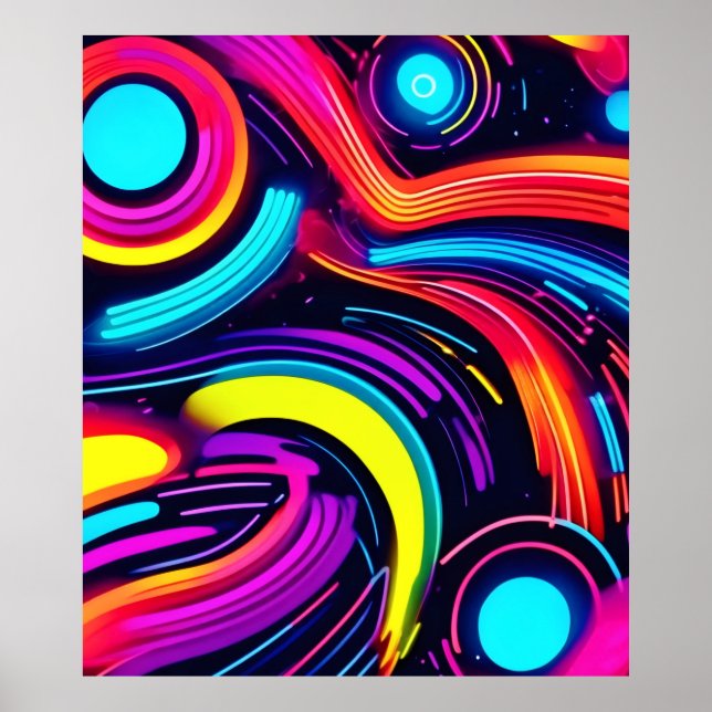 Poster Neon Dreamscape Art (Frente)