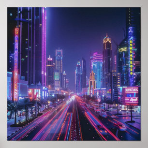 Poster Neon Drench Dubai