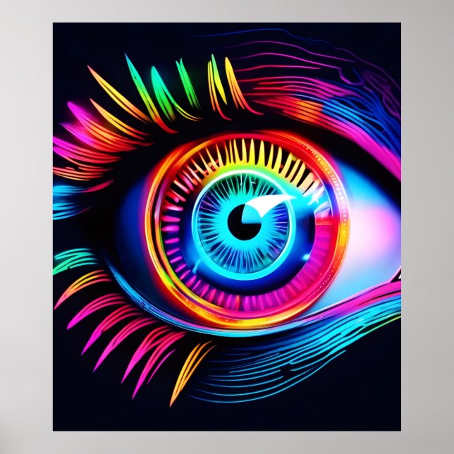 Poster Neon Eye Dream (Frente)