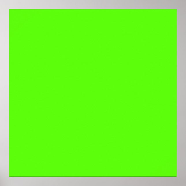 Poster Neon Green de alta visibilidade (Frente)