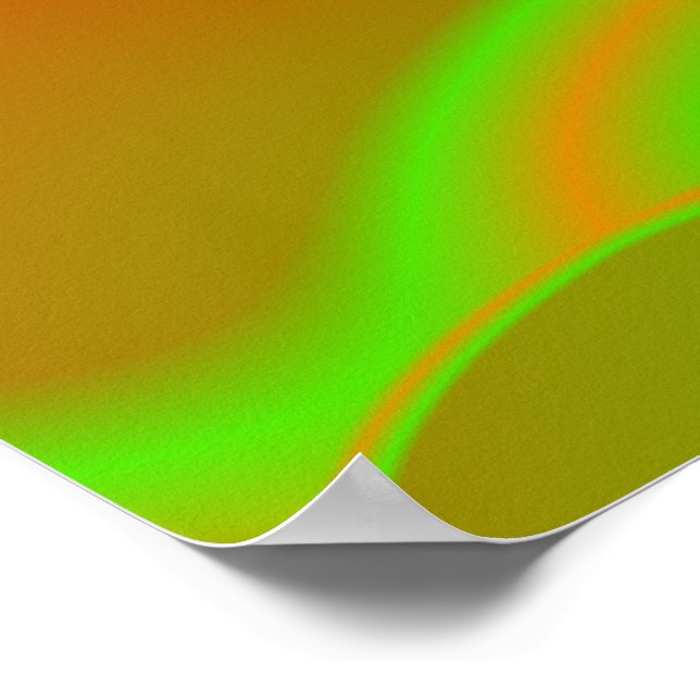 Poster Neon Green e Orange (Borda)