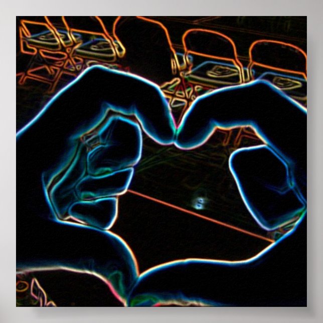 Póster Neon Love (Frente)