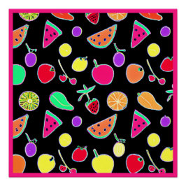 Póster Neon Magic Tropic Radiante