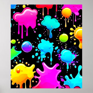 Poster Neon Paint Drives Design