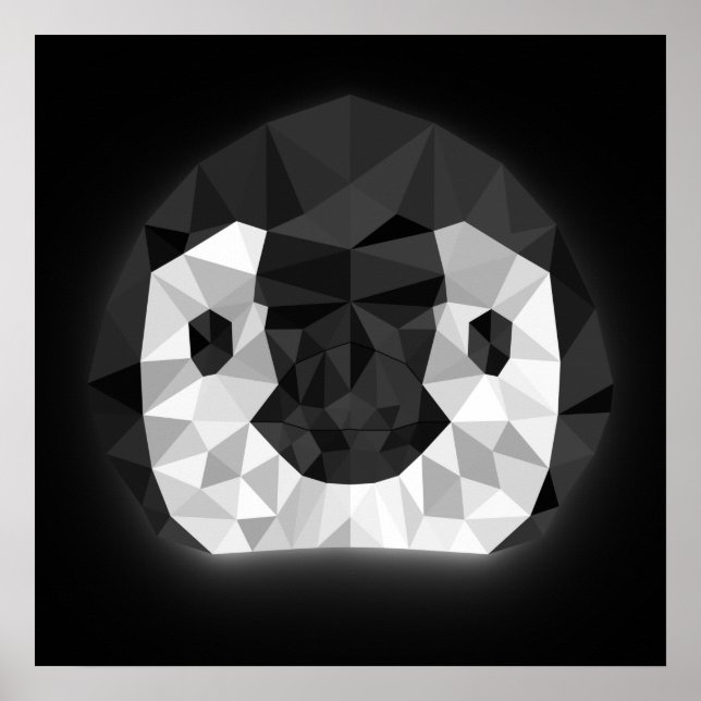 Póster Neon Penguin (Frente)