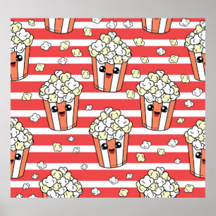 Poster Neon Popcorn Kids Patterno