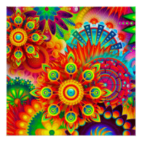 Neon Psychedelic Abstrato Legal Cute Fractal