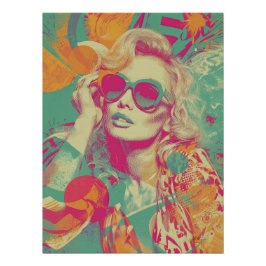 Póster Neon Retro Muse