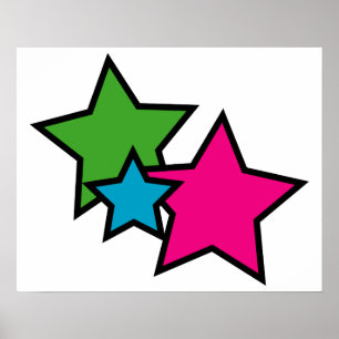 Póster Neon Stars
