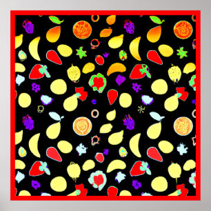 Poster Neon Tropic Fruta Burst