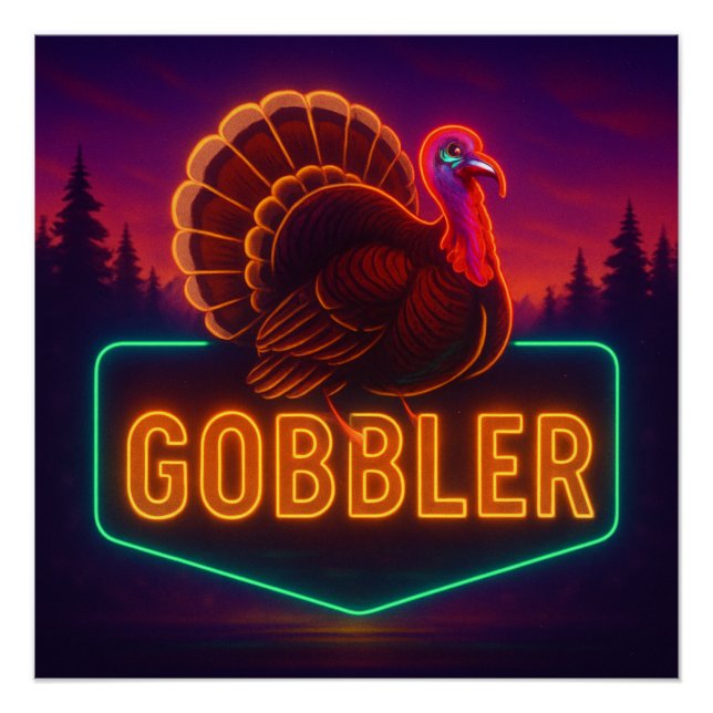 Póster Neon Turkey Poster (Frente)
