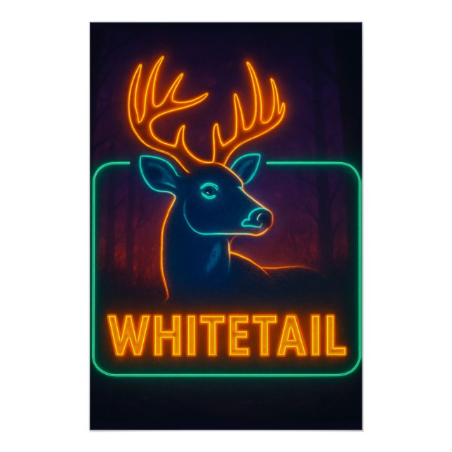 Póster Neon Whitetail Poster (Frente)