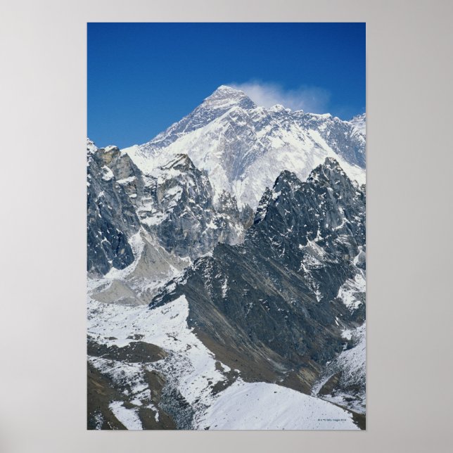 Poster Nepal, Himalaias, vista do Monte Everest de Gokyo (Frente)