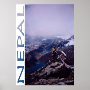 Póster Nepal Mountain Scene