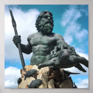 Poster Neptune do rei na virgínia Beach