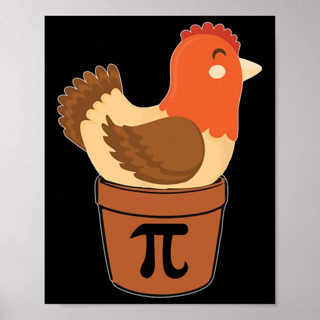 Poster Nerd De Matemática Engraçado De Frango, Engenheiro (Frente)