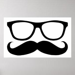 Póster Nerd do bigode