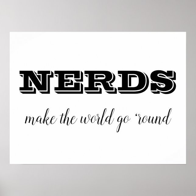 Poster NERD fazem o mundo girar (Frente)