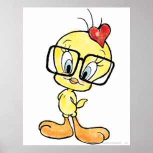 Póster Nerd Tweety