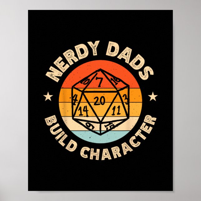 Poster Nerdy Dads Build Character  (Frente)