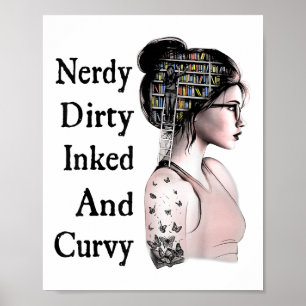 Poster Nerdy Dirty Inked &amp; Curvy Lading Lovers Tatto