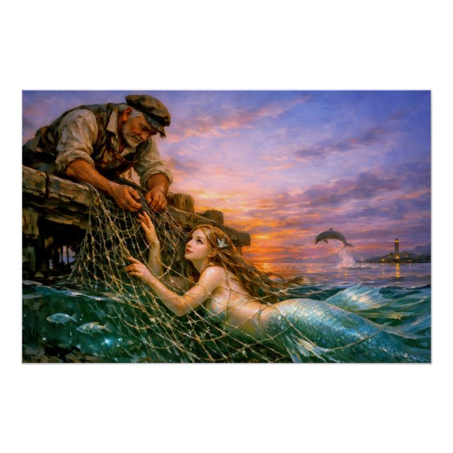 Póster Nerithea e a Captura Moral - Dilema do Pescador (Frente)
