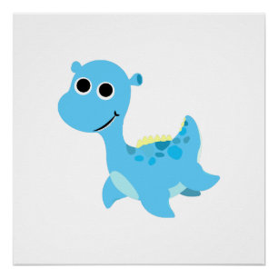 Póster Nessie Azul Fofa